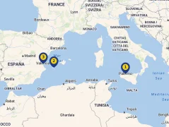 Mapa plavby