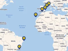 Mapa plavby