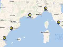 Mapa plavby