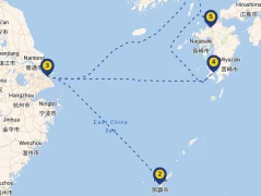 Mapa plavby