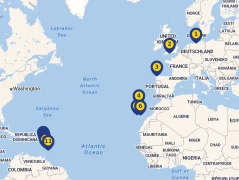 Mapa plavby