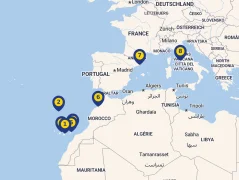 Mapa plavby